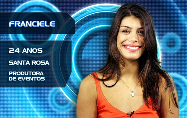 Franciele (Foto: TV Globo/BBB)