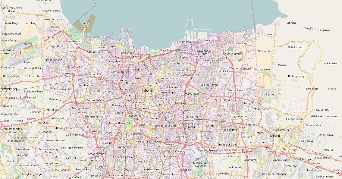 Map For Jakarta - Maps of the World
