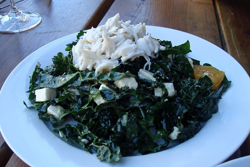 Kale Salad with Crab