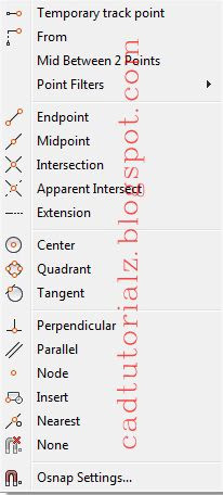 object autocad autocad object snap