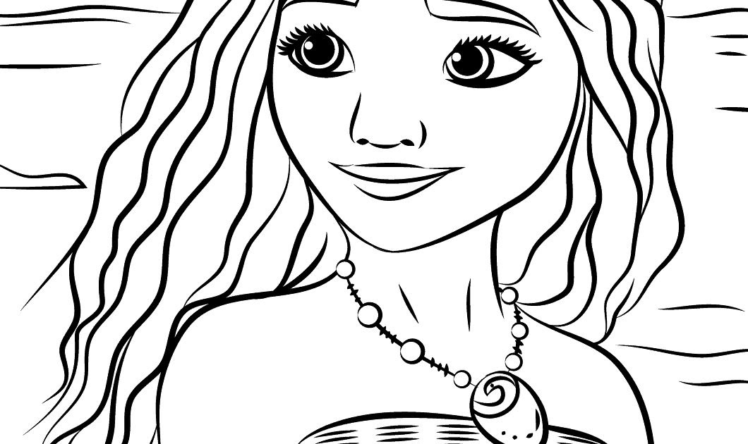 Moana Coloring Page Free | Coloring Page Blog