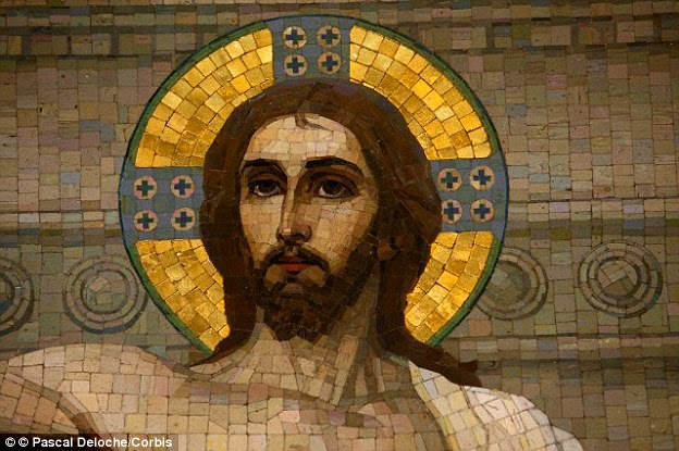 Jesus Christ was not a real person and is probably the result of a combination of stories about several different individuals, according to a writer and leading atheist activist. A mosaic of Christ is shown