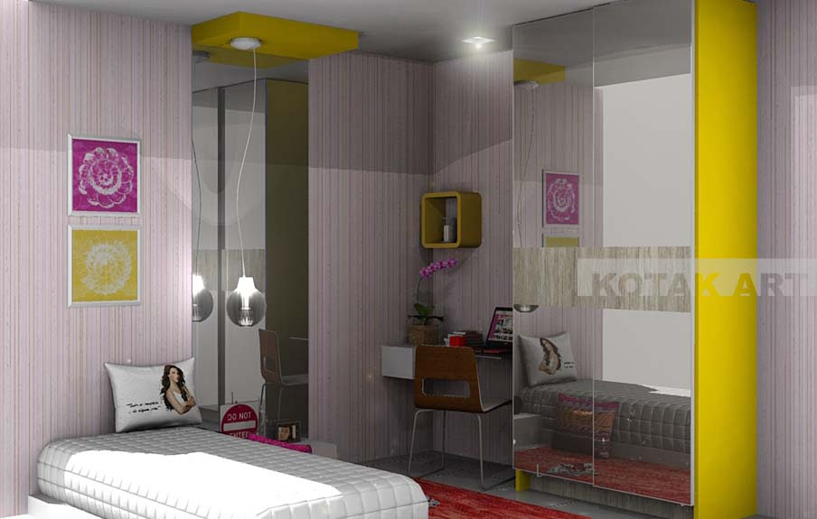 Kamar tidur untuk remaja kotakinterior Kamar tidur untuk remaja kotakinterior