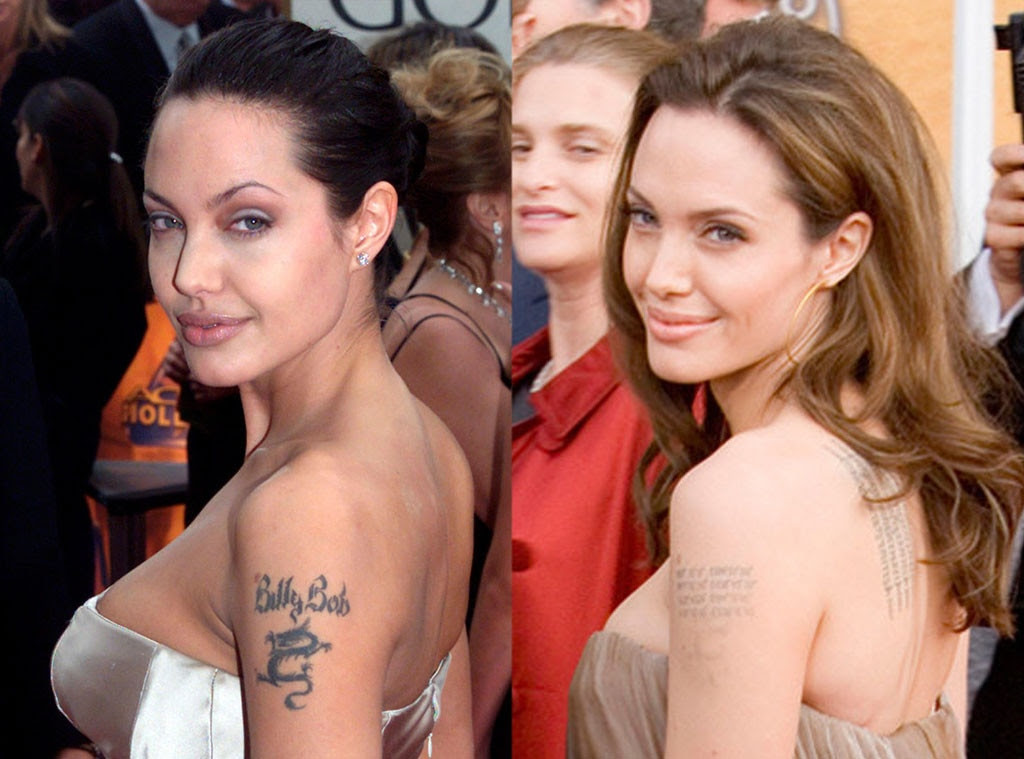 Angelina Jolie Tattoo Removal Brad Pitt