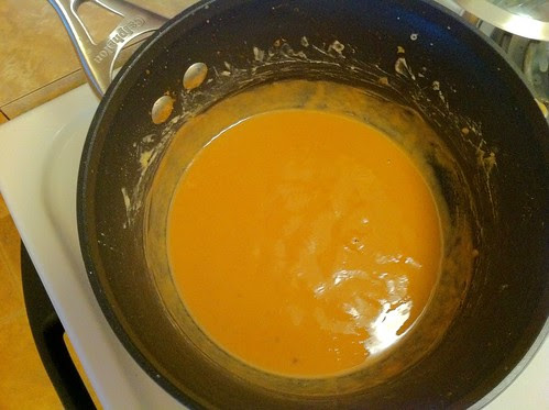 Roux Darkened to Sandy Color
