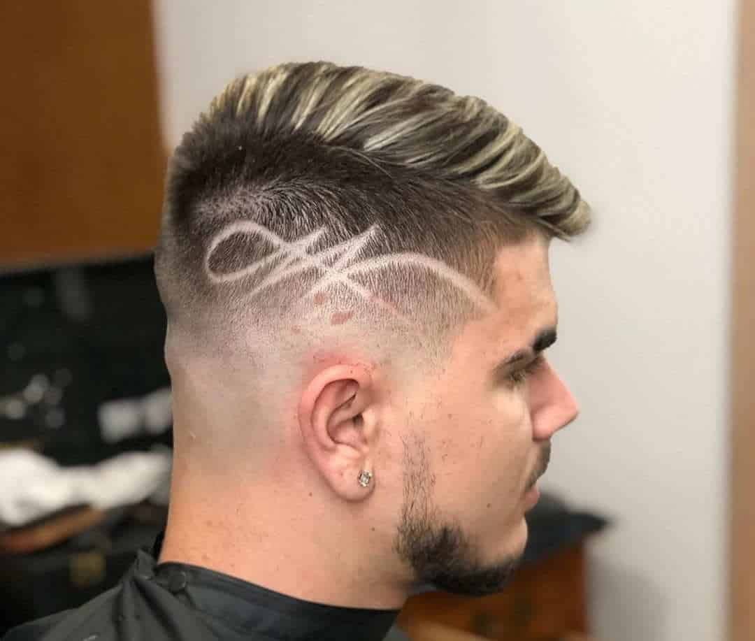 Haircut Low Fade With Design
