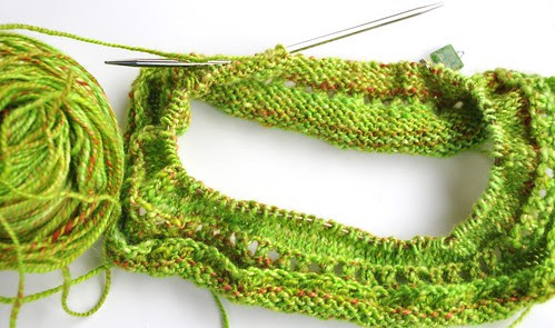 bright green cowl-frogged
