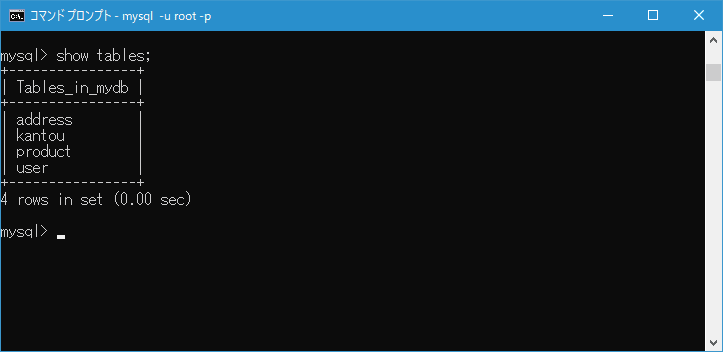 Mysql テーブル カラム 一覧 E3 80 80ターミナル