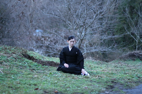 [Exhalation] Sayuri (Tomoe Shinohara) in mourning robes