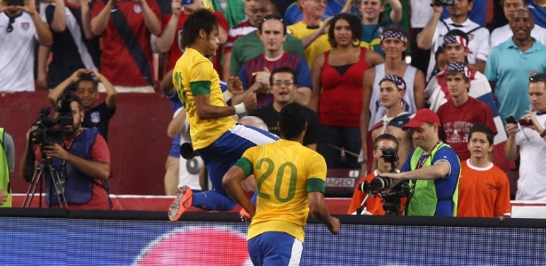 De pênalti, Neymar abriu o caminho para a vitória do Brasil sobre os EUA em amistoso
