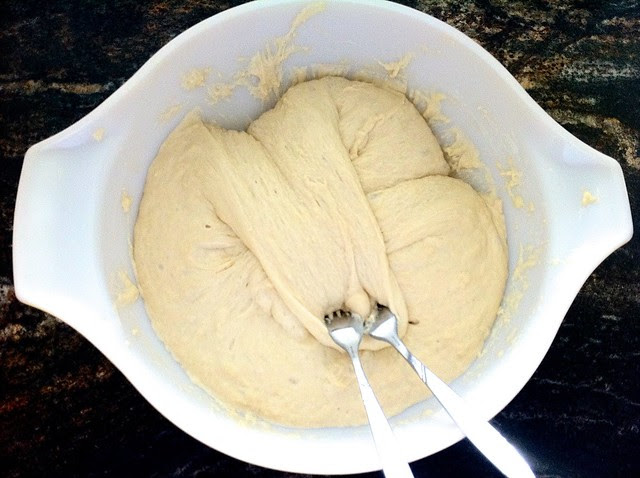 Deflating Dough with Forks