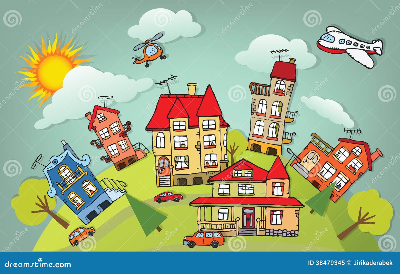 Cartoon City Stock Vector Image Of Life Building Cartoon City Stock Vector Image Of Life Building