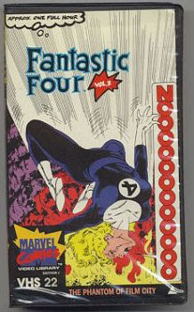 'Hey, kids, wanna watch the episode where Sue suffered massive cerebral bleeding?' 'YEAHHHH!' Fantastic Four merchandise