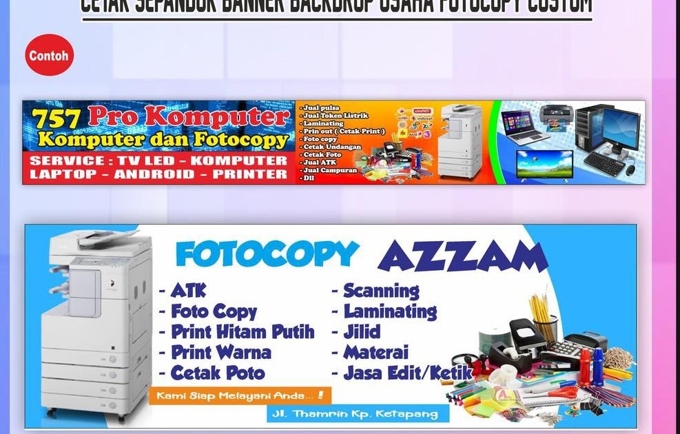 Download Spanduk Fotocopy desain spanduk keren