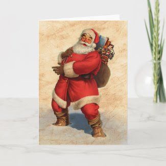 Christmas Vintage Greeting Card card