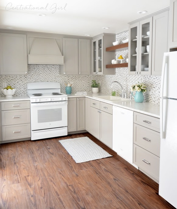 Kitchen Cabinet Colors, White Kitchen Cabinets With Appliances
