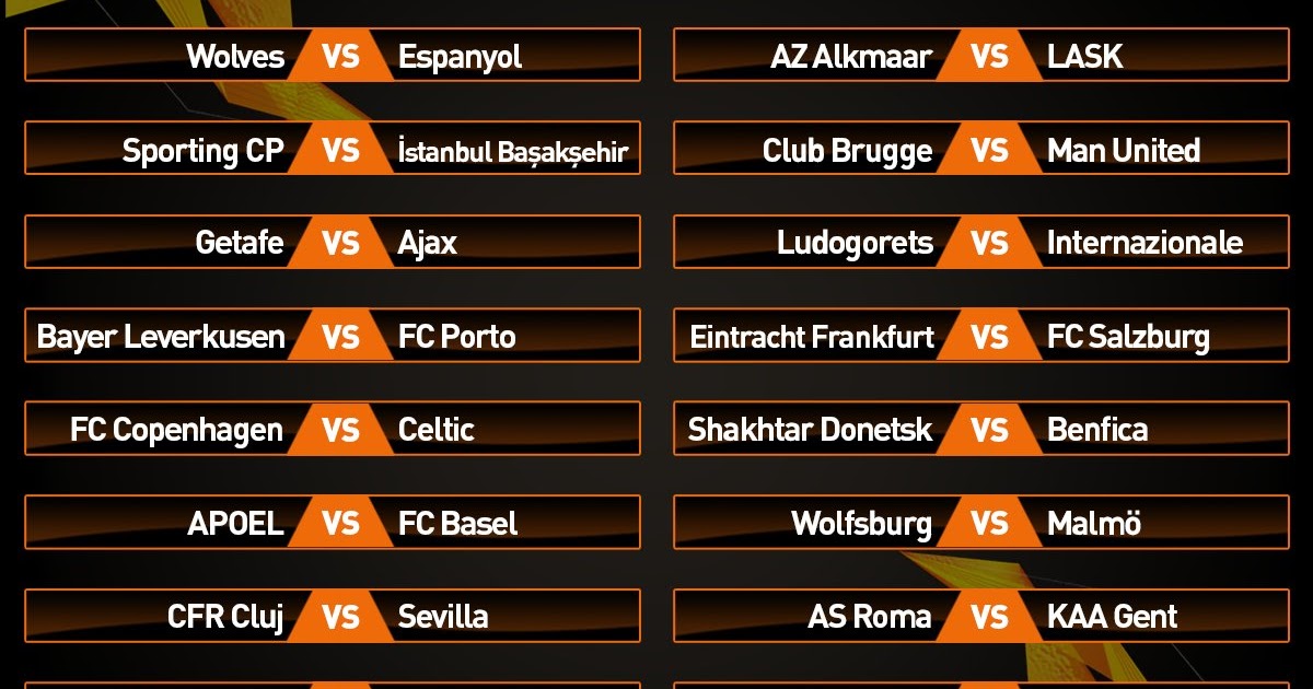 Europa League Fixtures Round Of 16 Dates All you need to know Friday