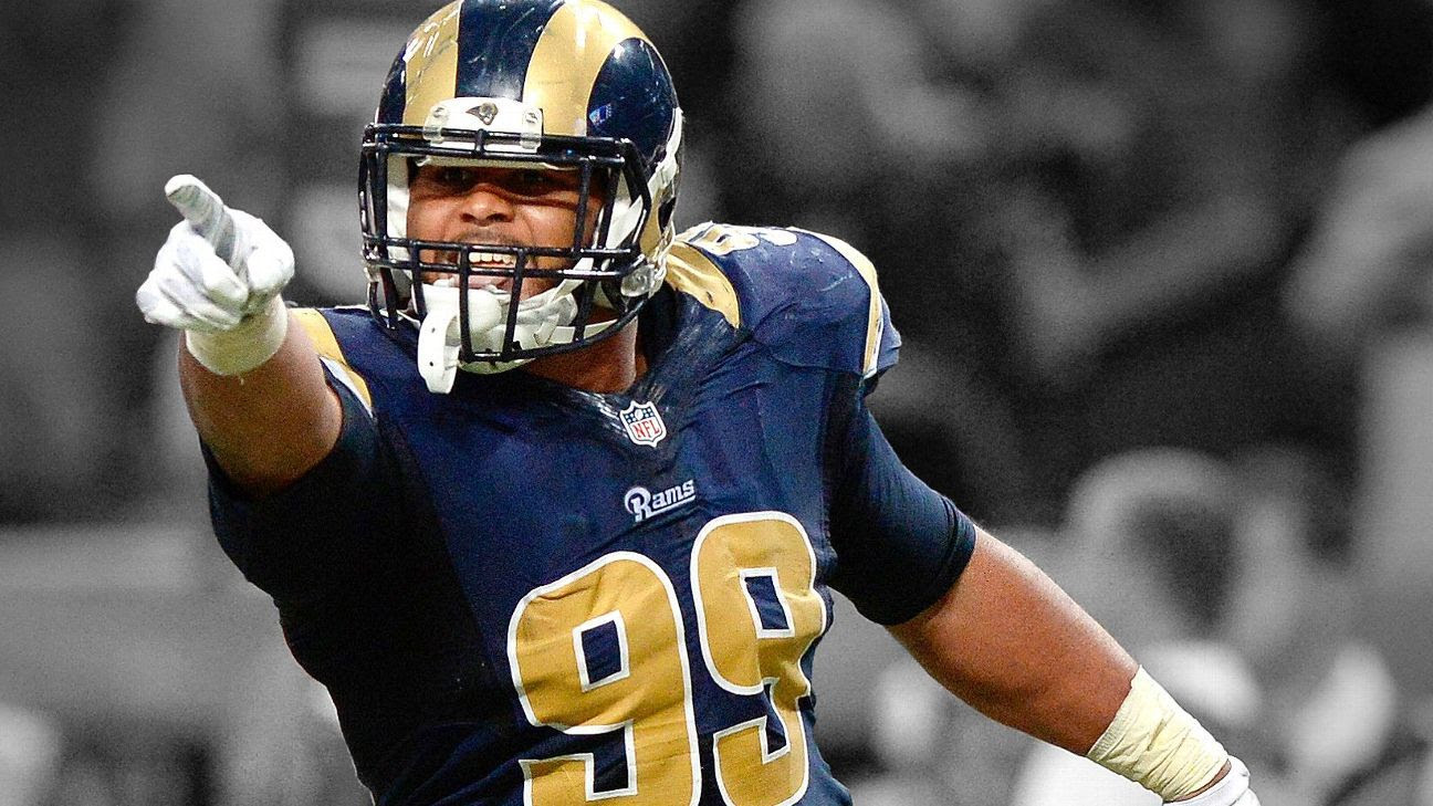 Defensive tackle Aaron Donald of the Los Angeles Rams has not reported to training camp Defensive tackle Aaron Donald of the Los Angeles Rams has not reported to training camp