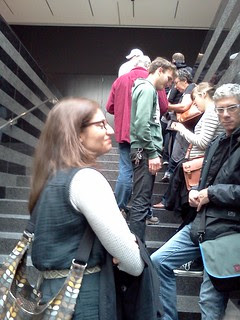 Line for the Clock at SFMOMA