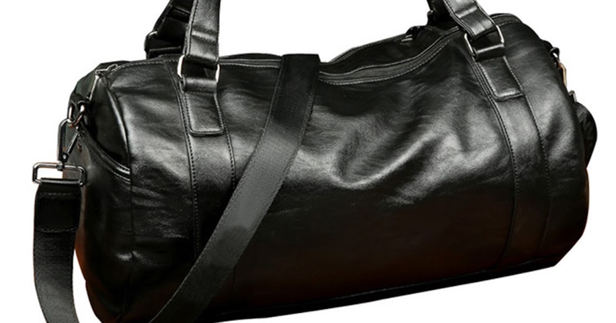 Discount Near Me: Big Shopping SPORTSHUB Top PU Leather Men&#39;s Sports Bags Gym Bags Classic ...