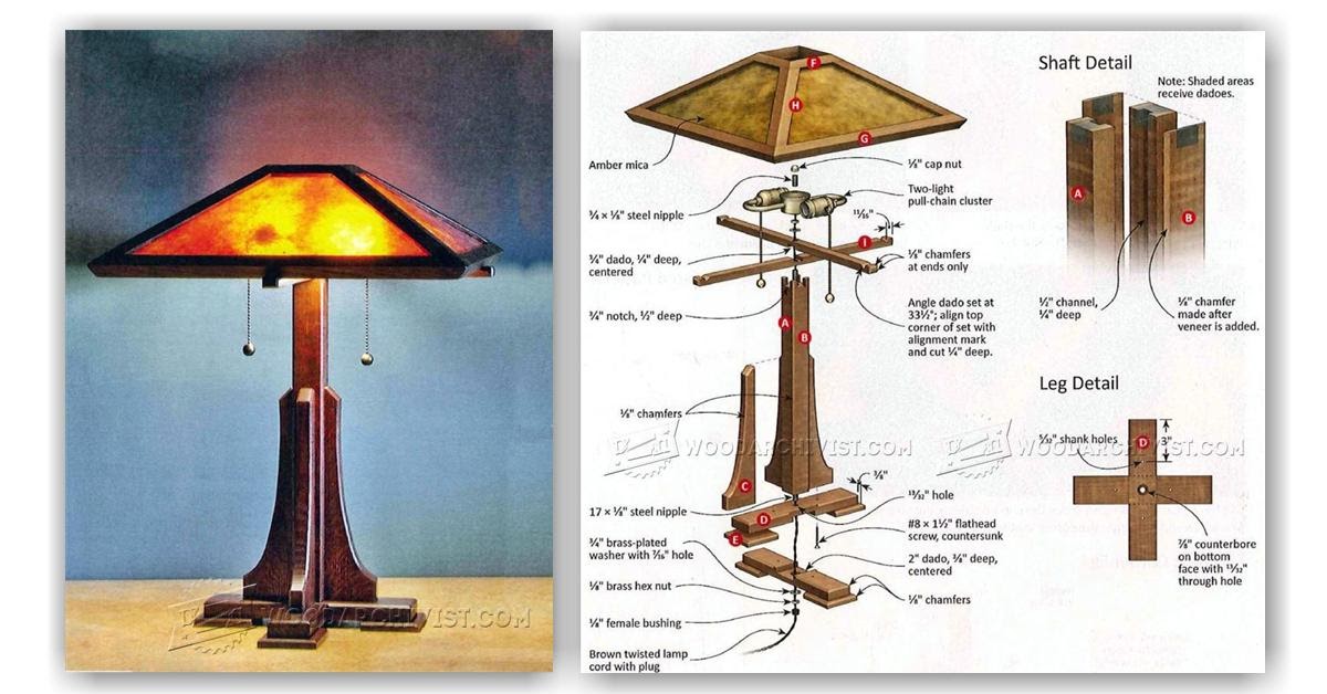 Woodworking Plans For A Hillside Table, Frank Lloyd Wright Taliesin Floor Lamp Plans