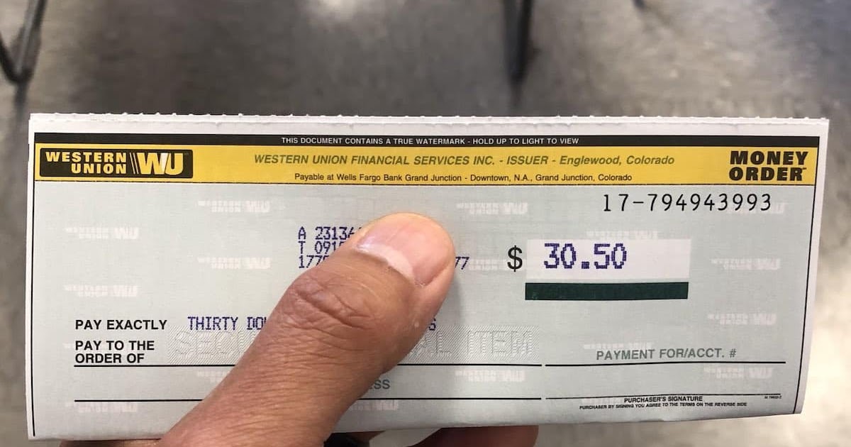 Western union money order fill out how to track a western union money 