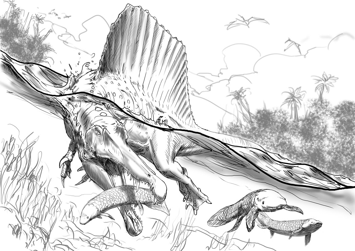 Malvorlagen Dinosaurier Spinosaurus