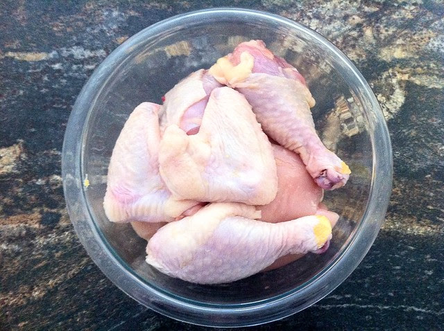 Chicken Cut into Pieces