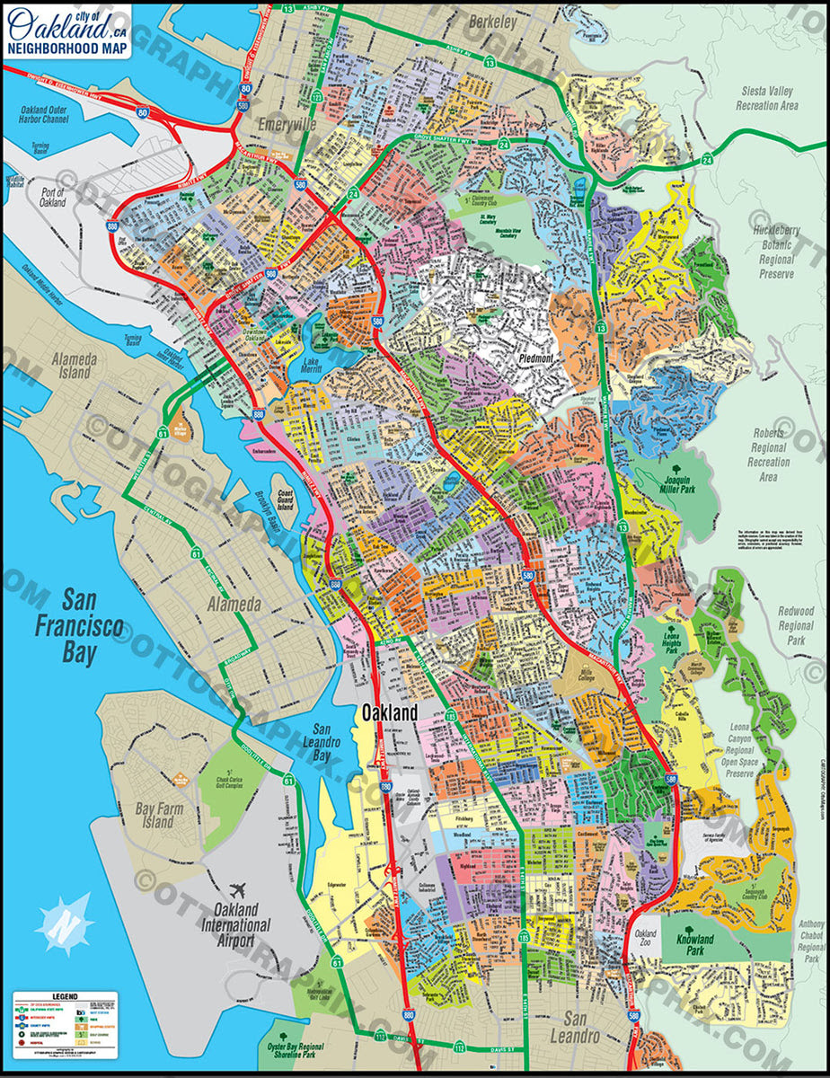 Alameda County Zip Code Map