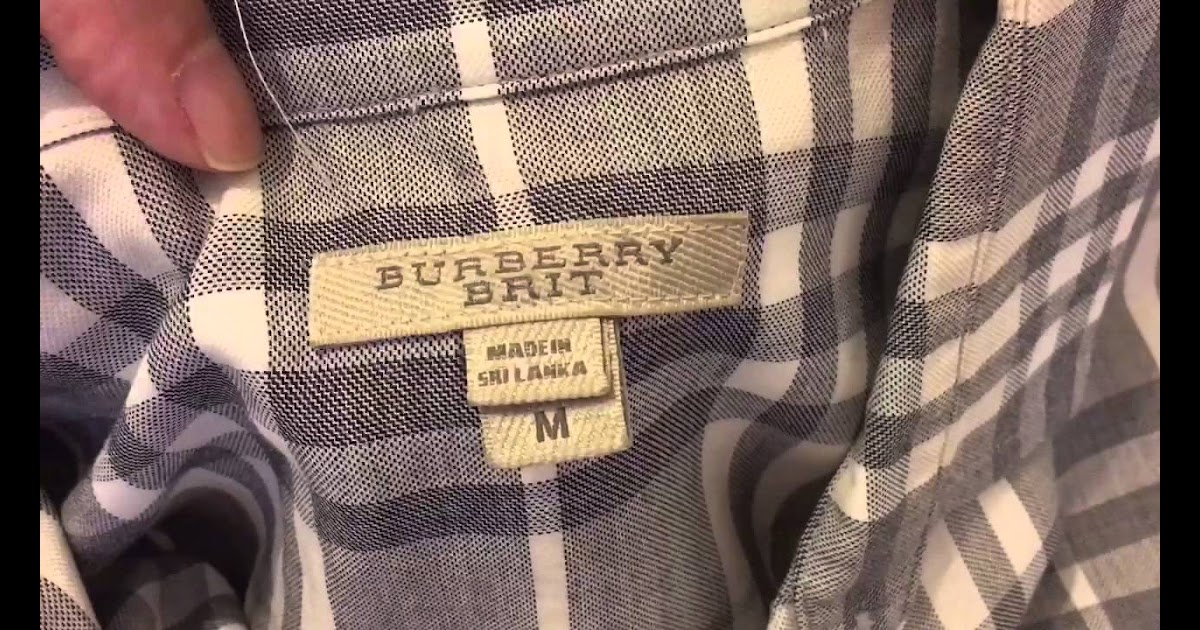 Burberry Shirt Original Vs