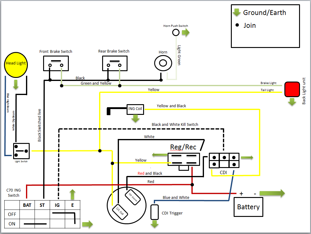 Honda C90 Wiring Diagram 6v - http://eightstrings.blogspot.com