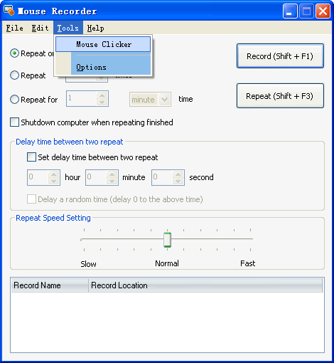 Mouse Recorder screenshot Mouse Recorder screenshot