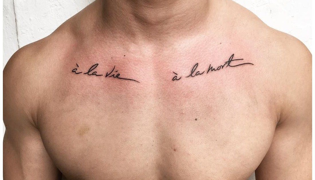 meaningful small chest tattoos for men designs