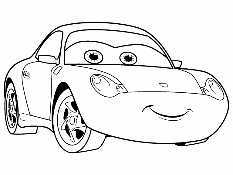 Sally Cars Coloring Page - 219+ Best Free SVG File