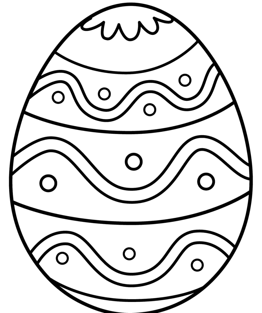 Disegno Uova Di Pasqua Stampae Colorare