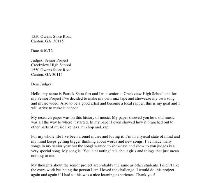 Letter To A Judge Template : Sample Letter To Judge For Missing Court ...