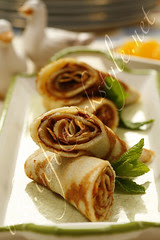 Blinis Rolls with Caramel