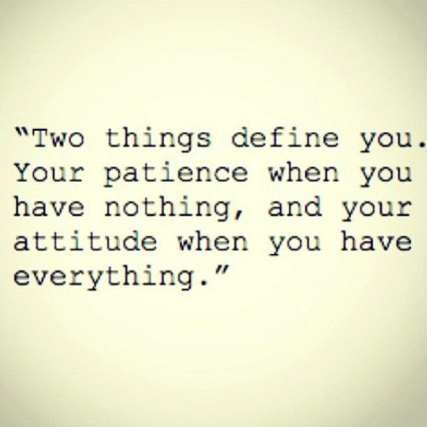 Two things define you.