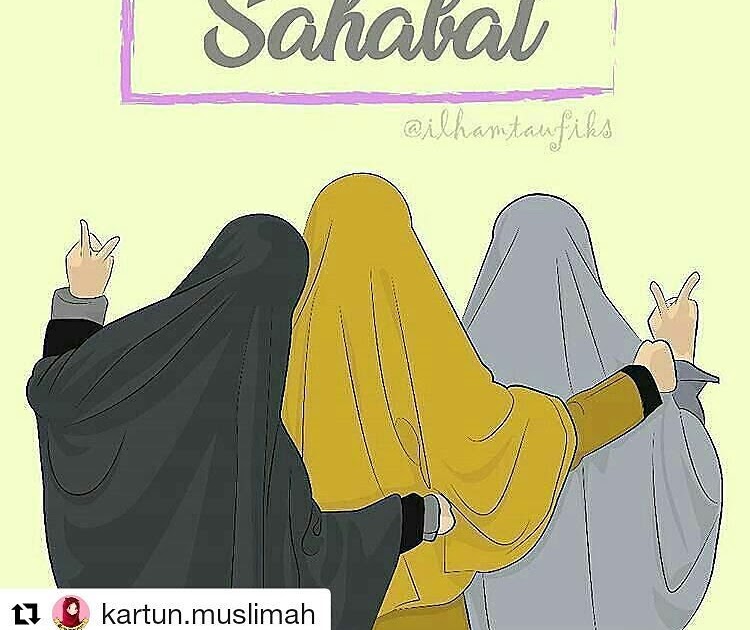 45+ Kartun Muslimah Sahabat Berempat Gambar Kartun