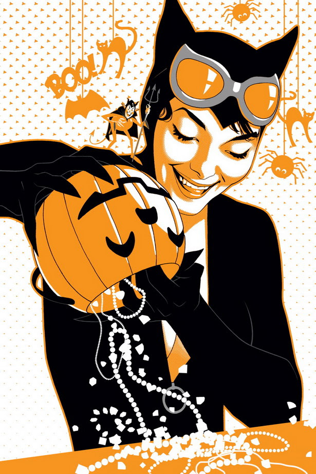 Calabazas con sorpresa en CATWOMAN nº35 por Josh Middleton Calabazas con sorpresa en CATWOMAN nº35 por Josh Middleton