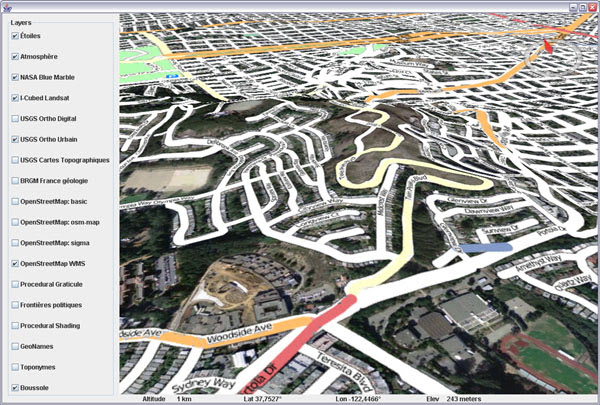 World Wind Java 0.5 - Open Street Map layer