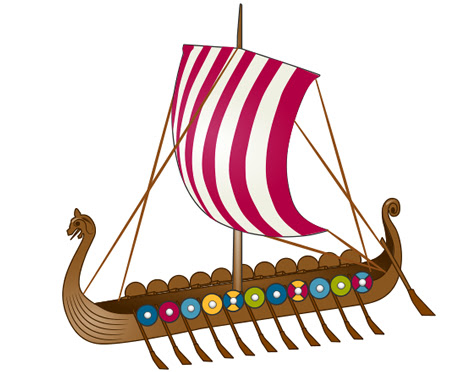 Resultado de imagem para viking ship cartoon