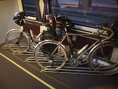 Bikes on Amtrak train