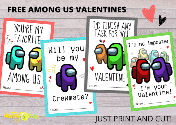 Among Us Coloring Pages Valentines Day / Free Printable Among Us