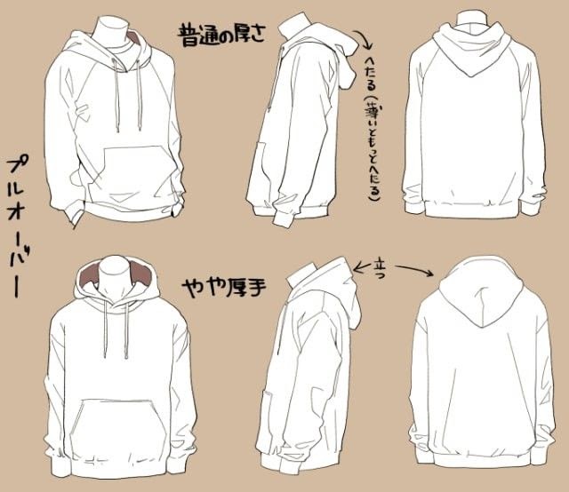 Hoodie Drawing Reference - Essancey