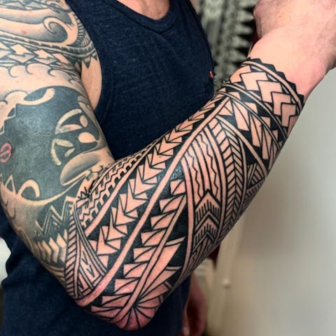 forearm half sleeve tribal tattoo ideas for men