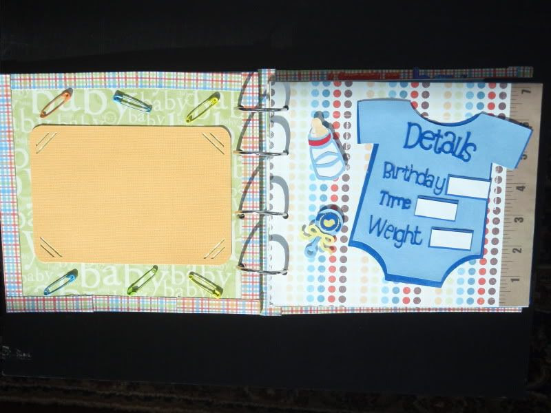 Baby Boy Mini Album Inside Cover - Page 1