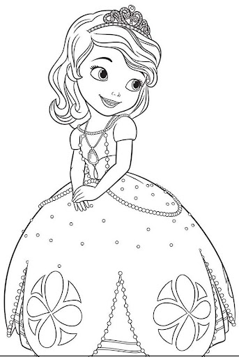 Princesita Sofia Para Dibujar / Dibujo De Princesa Sofia De Disney Para