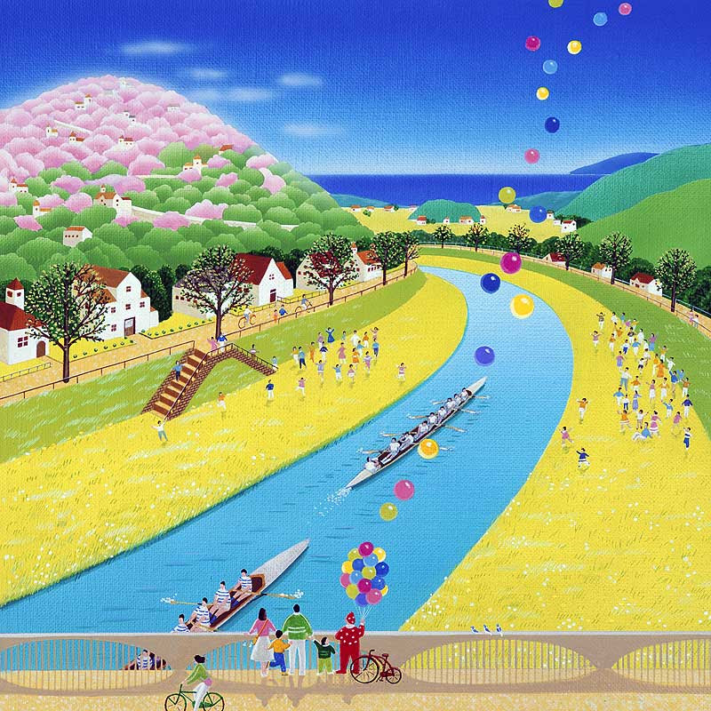心に強く訴える春の 風景 イラスト 動物ゾーン