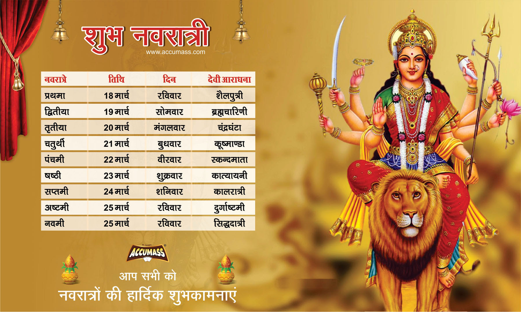 9 Days Of Navratri 2018 / The nine days represent the nine